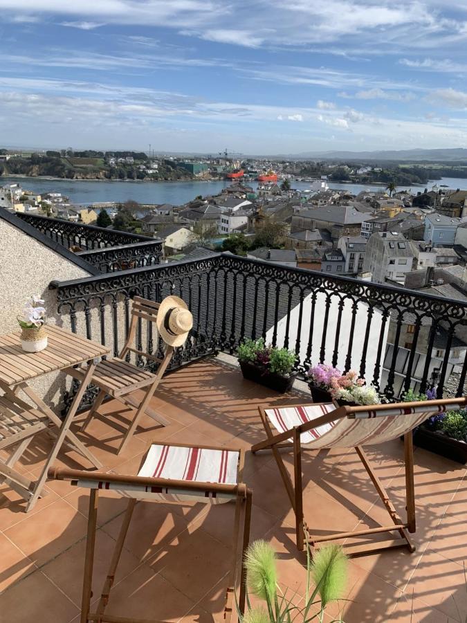 Moderno Piso Con La Mejor Terraza De Ribadeo Y Vistas Maravillosas 外观 照片