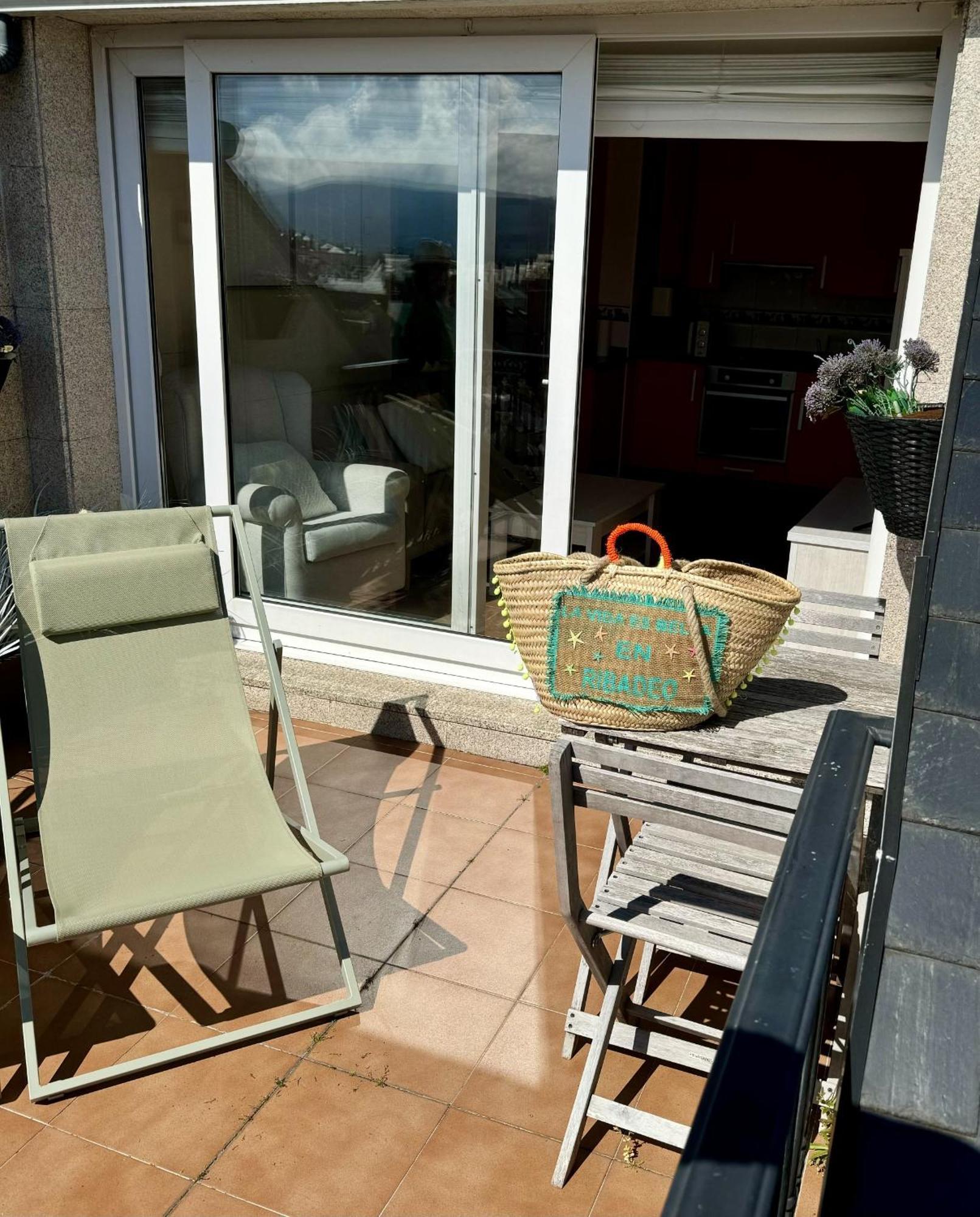 Moderno Piso Con La Mejor Terraza De Ribadeo Y Vistas Maravillosas 外观 照片